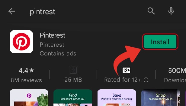 Image titled download and install pinterest step 4